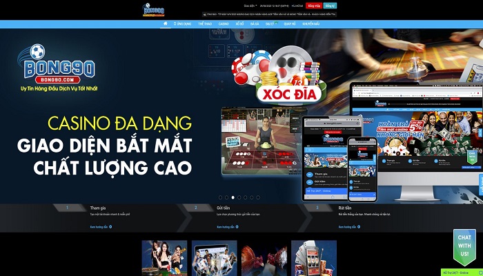 Casino Online đầy hấp dẫn tại Bong90