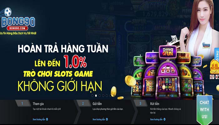 Giao diện bắt mắt của Bong90