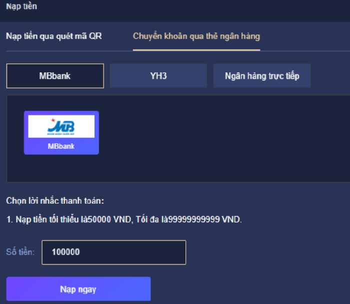 Nạp tiền Bet66