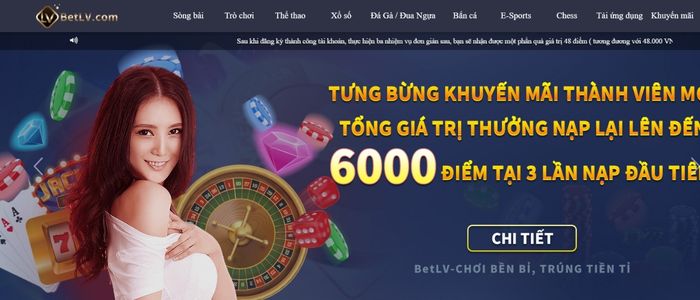 Trải nghiệm cá cược tại Betlv