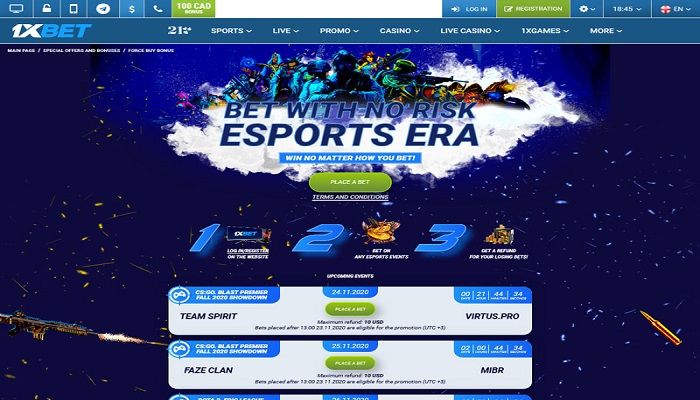 cá cược esports tại 1xBet