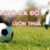 Tại sao cá độ bóng đá luôn thua? #5 Sai lầm ngu hay gặp