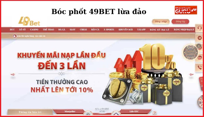 49bet lừa đảo