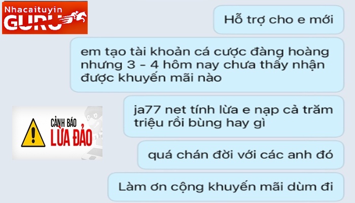 Ja77 net bị tố lừa đảo