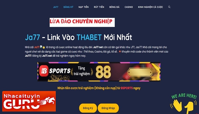 Ja77 net lừa đảo