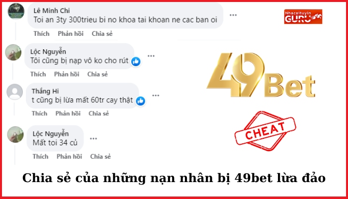 Sự thật 49bet lừa đảo