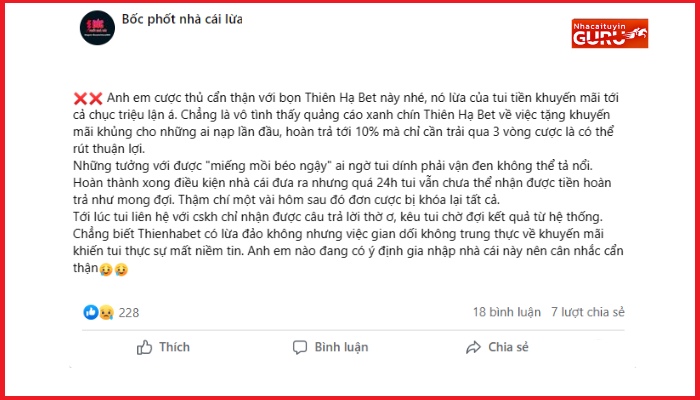 Thienhabet có lừa đảo không