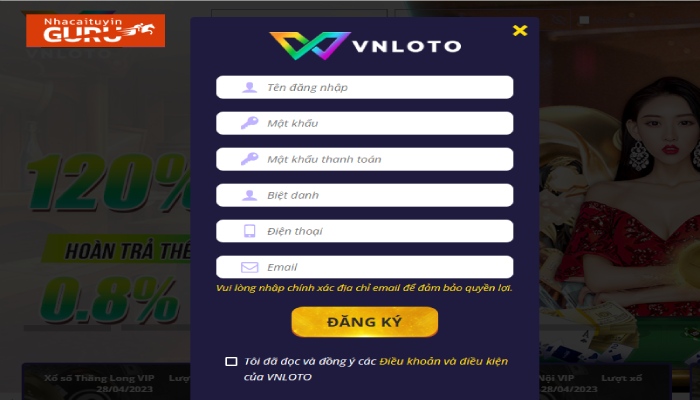 vnloto xổ số 1 phút nhanh siêu tốc