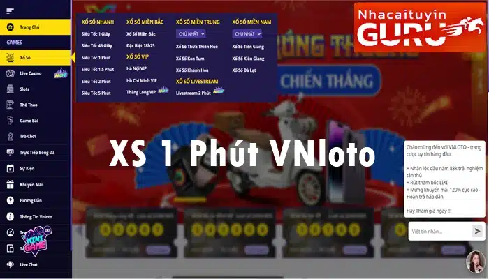 Xổ số 1 phút Vnloto