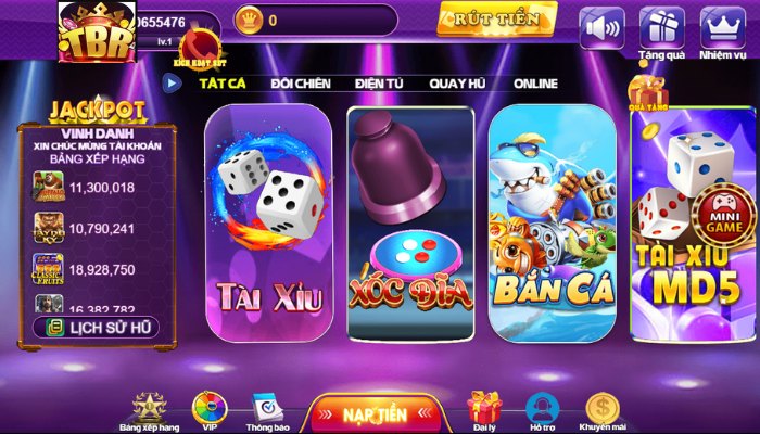 Cổng game TBR Club