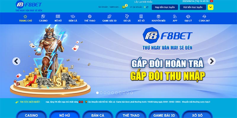 F8bet - Trải Nghiệm Cá Cược Đỉnh Cao Và An Toàn