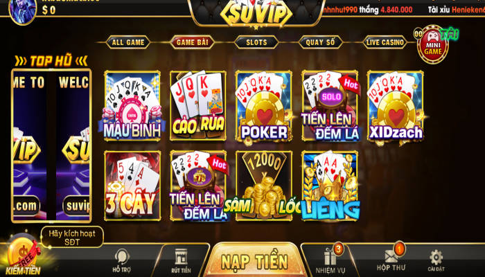 Game bài Supvip Live